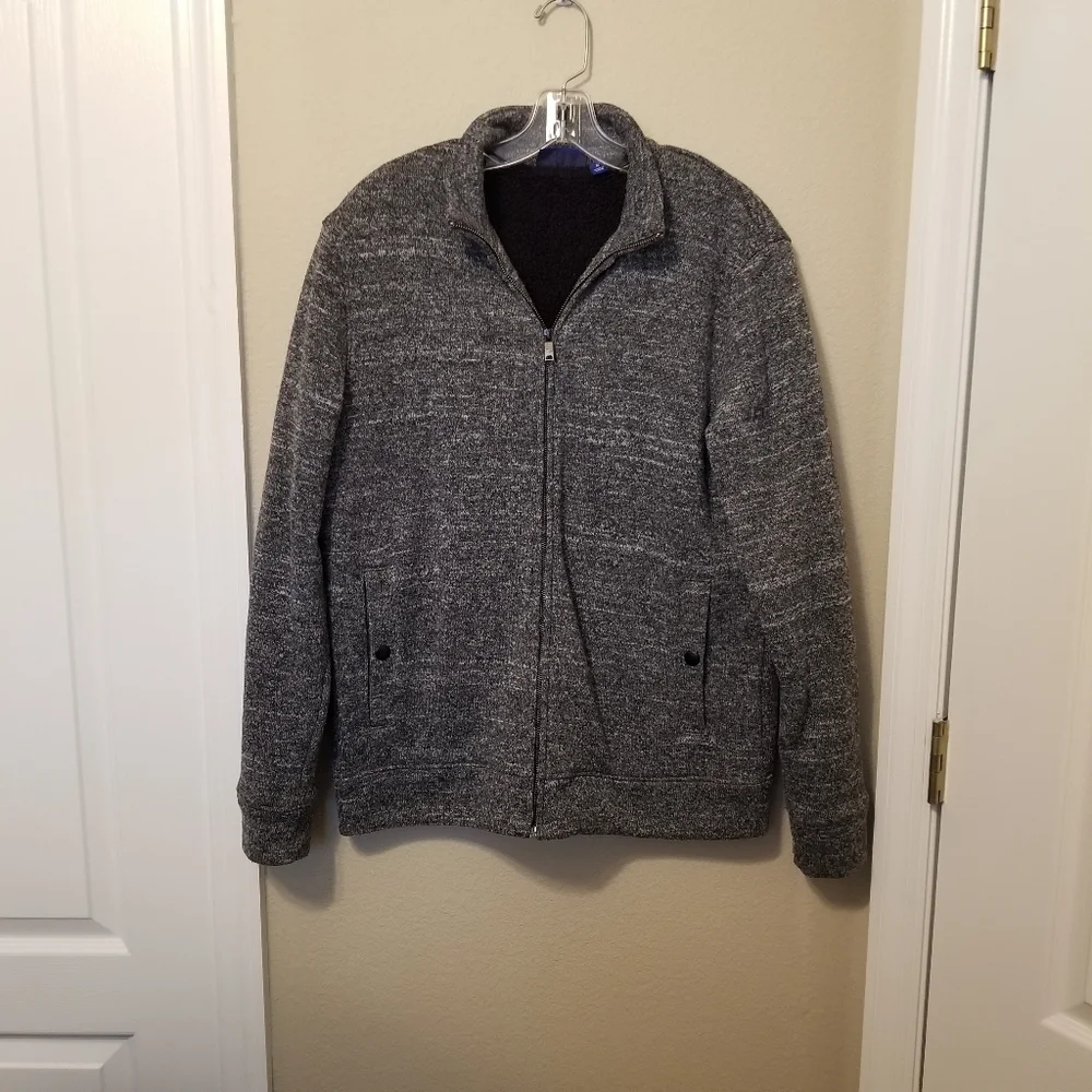 Apt 9 Jacket Full Zip Size M 100% Polyester Shell Faux Fur Body Lining RN 73277